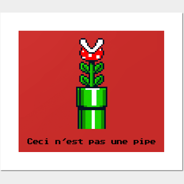 Ceci n'est pas une pipe Wall Art by RetroPixelWorld